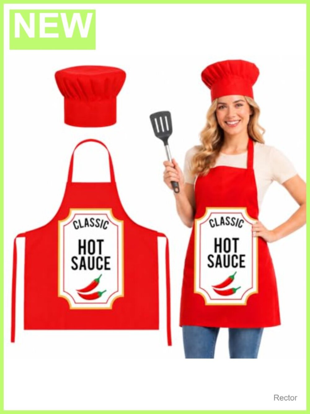 Halloween Condiment Group Costume Apron Set Twill Polyester 27.5 Inch